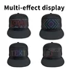 Unisex Baseball Cap USB Rechargeable Bluetooth APP Programmable LED Scrolling Message Display Board Hip Hop Street Snapback Hat 6