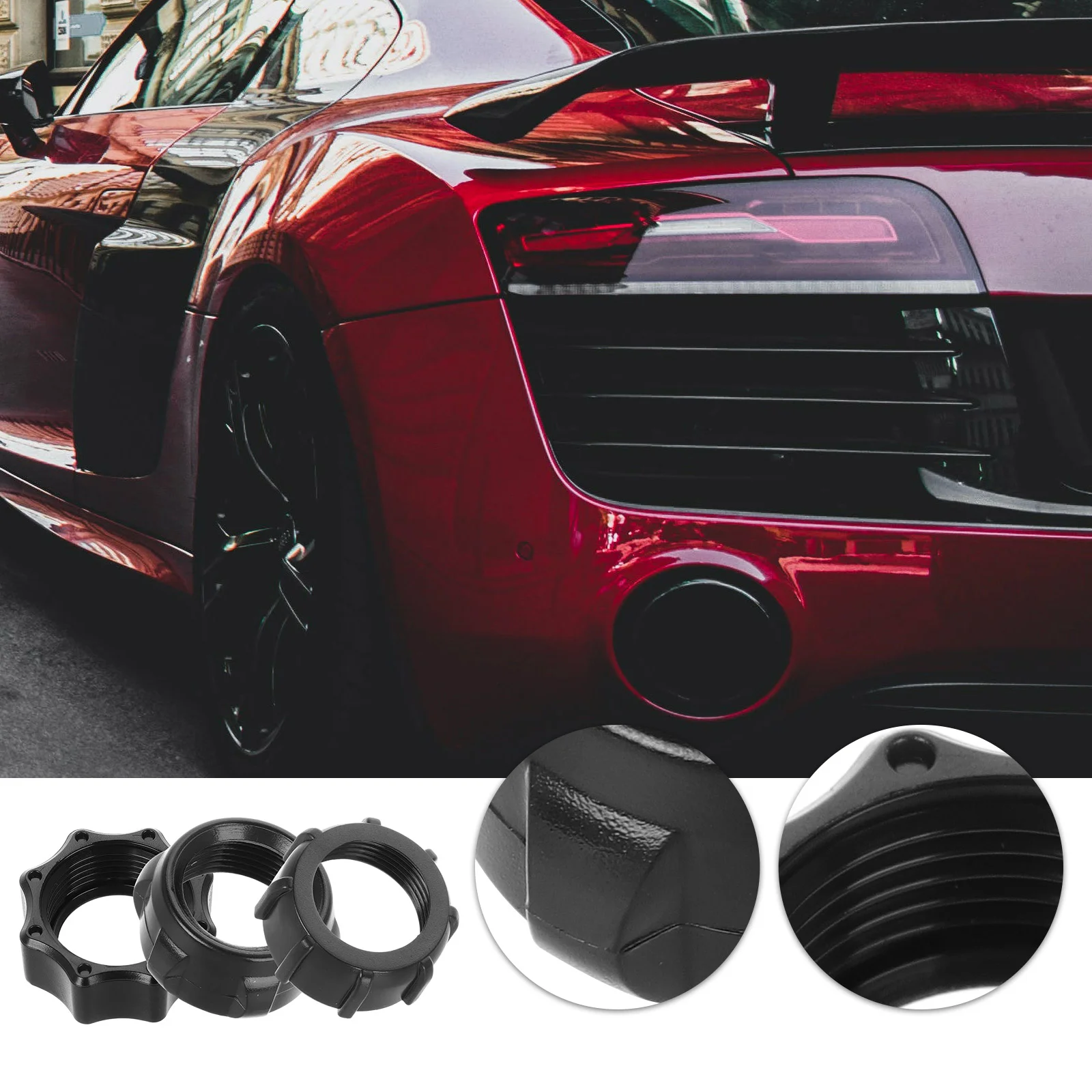 15 Pcs Car Wireless Charging Nut Accessories Mount Screw-On Head Automotive Bracket Holder Ball-Joint Fixed Adapter