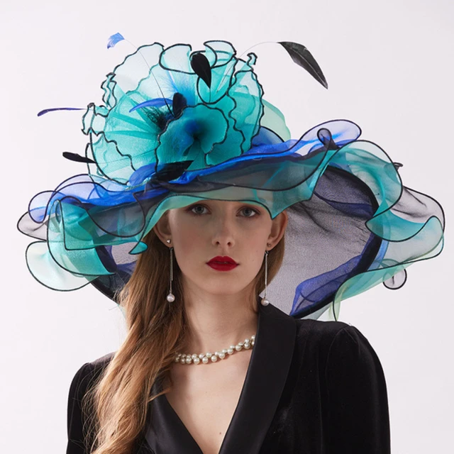 Summer Organza Kentucky Derby Hats For Women Elegant Fascinator