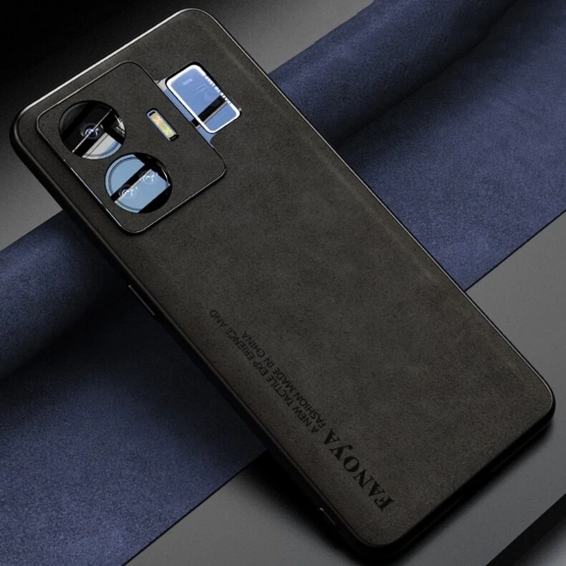 Luxury Leather Shockproof Bumper Phone Case with Camera Protection