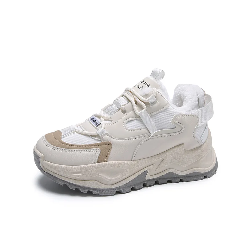 Casual Women Sneakers High Heels Platform Tennis Sports Autumn Winter Thick Bottom Walking 2021 New Breathable Vulcanized Shoes 