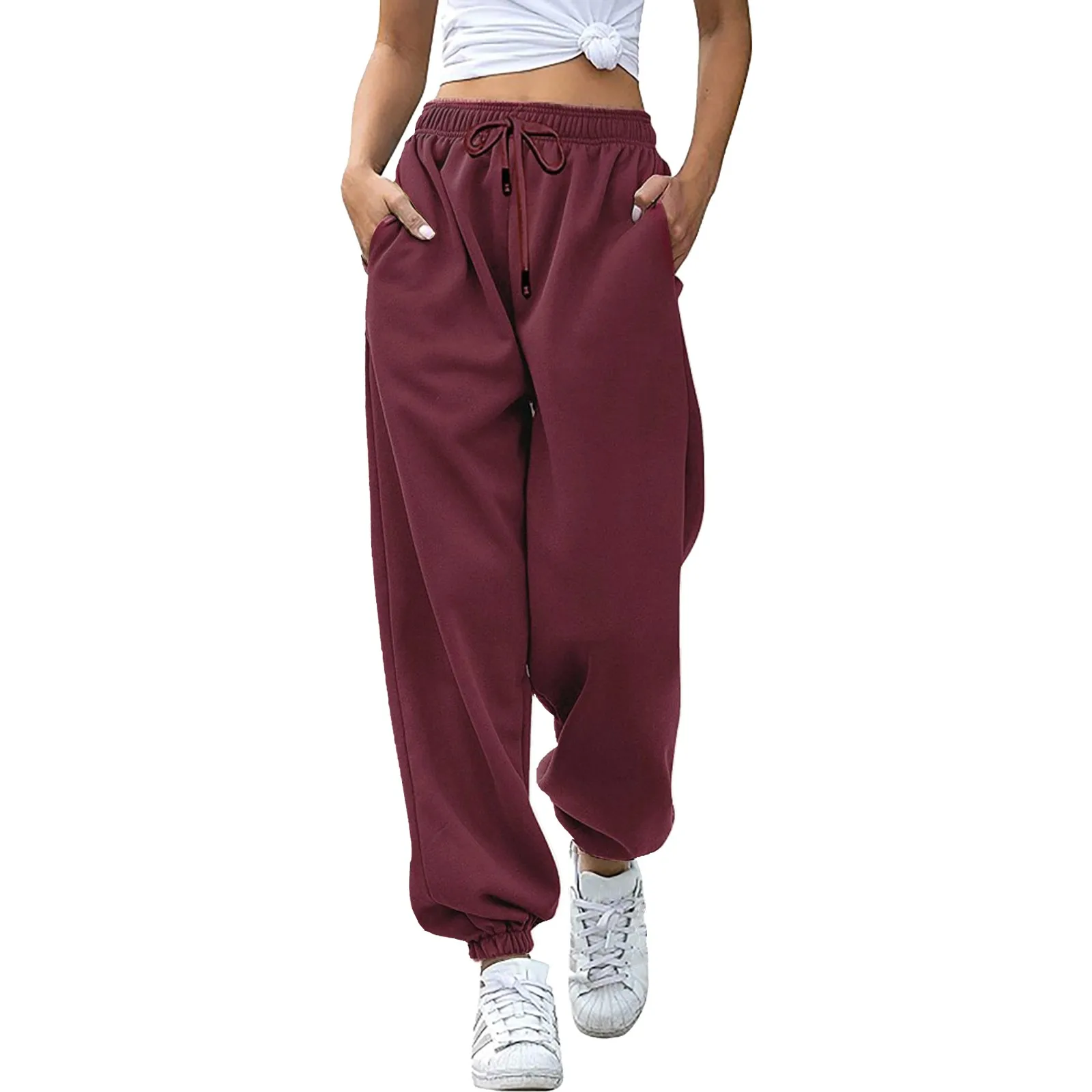 houzhou hippie black baggy jeans women y2k harajuku korean oversize wide leg denim pants female casual kpop streetwear trousers Y2k Jogging Sweatpants Women Baggy Sports Pants Korean Tracksuit Trousers Female Harajuku Oversize Streetwear Loose Hippie Pant