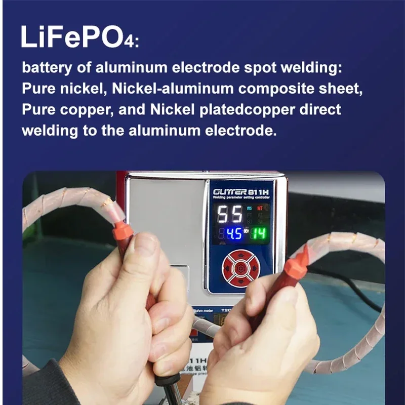 글리터 캐패시터 보관 스폿 용접기, 알루미늄 니켈 구리, LiFePo4 배터리, 811H, 36KW, 42KW, 7000A, 0.5mm
