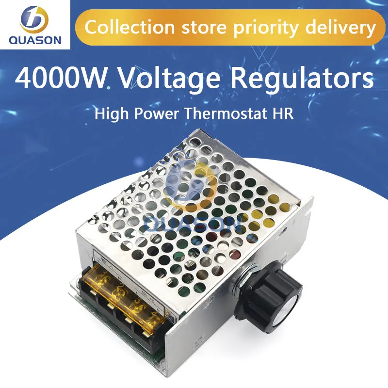 Lampu LED Pemanas Air Tungku Listrik Regulator Voltase Modul Pengendali  Kecepatan Motor FIB 4000W 220V AC - AliExpress