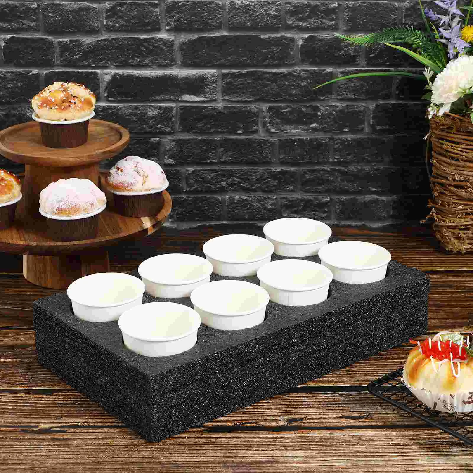 Portabicchieri In Schiuma A 8 Fori - Per Bottiglie E Bicchieri, Da Camper O Feste - Foto 7