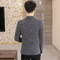 2024-High Quality Blazer Men's British Style Elegant Fashion High-end Simple Shopping Party Business Casual Gentleman Slim Coat 2