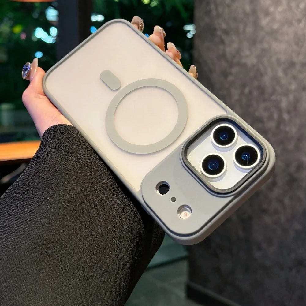 Matte Armor Wireless Charging Case with Glossy Finish