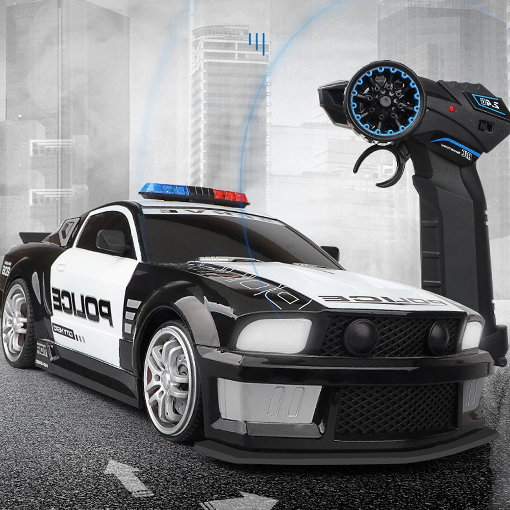 1/12 Rc Police Car 2.4G Simulazione Di Veicoli Telecomandati Con Auto Elettrica Leggera Tos Giocattoli Regalo Per Bambini Per Ragazzi