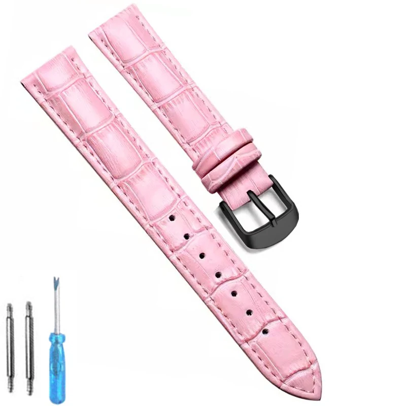 Premium Genuine Leather Watch Band - High-Quality, Comfortable Strap with Tool Included