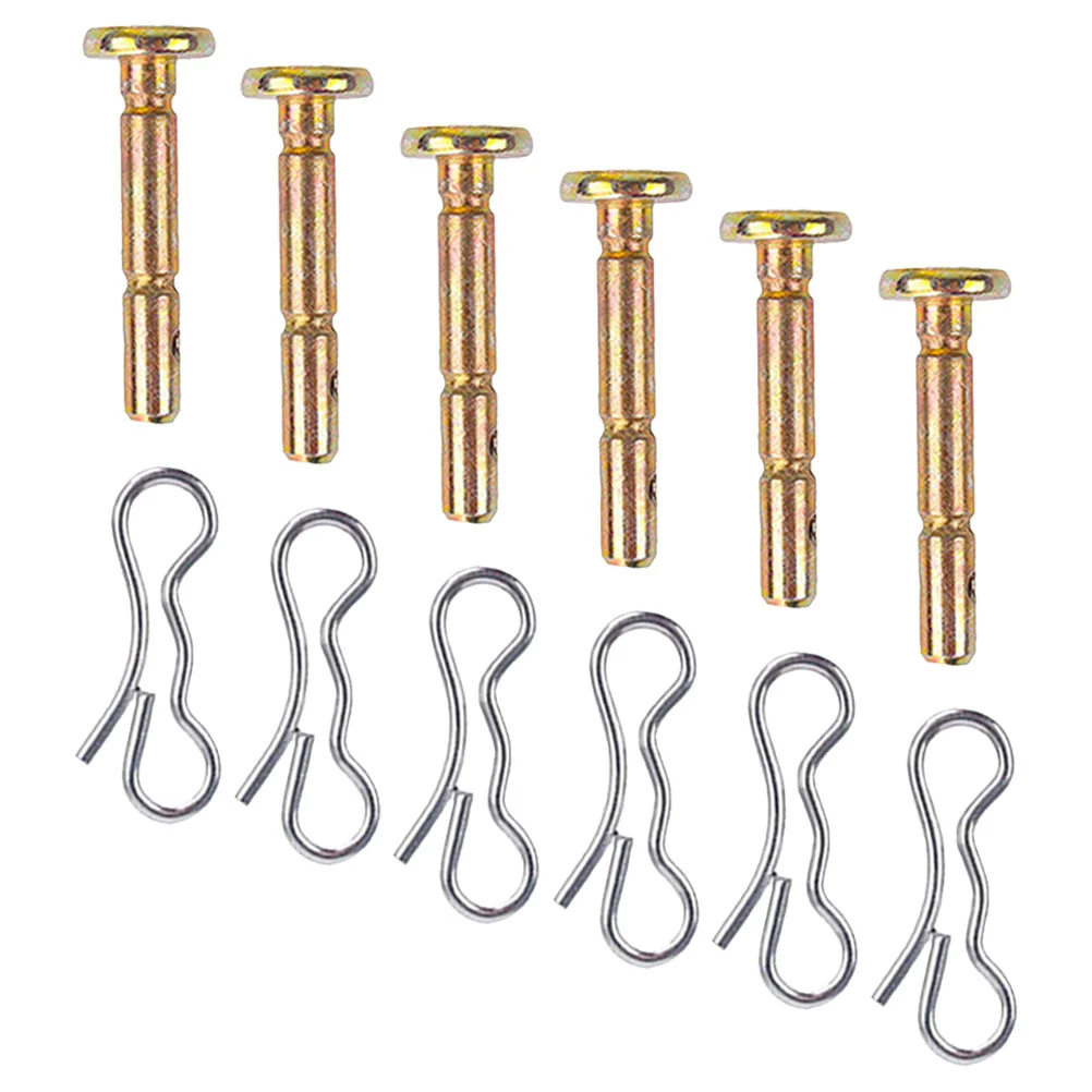 12Pcs Shear Pins Snow Blower Accessories Cotter Pins Replacement Parts Stainless Steel Ice Scraper Snow Sweeper Gear Box Metal