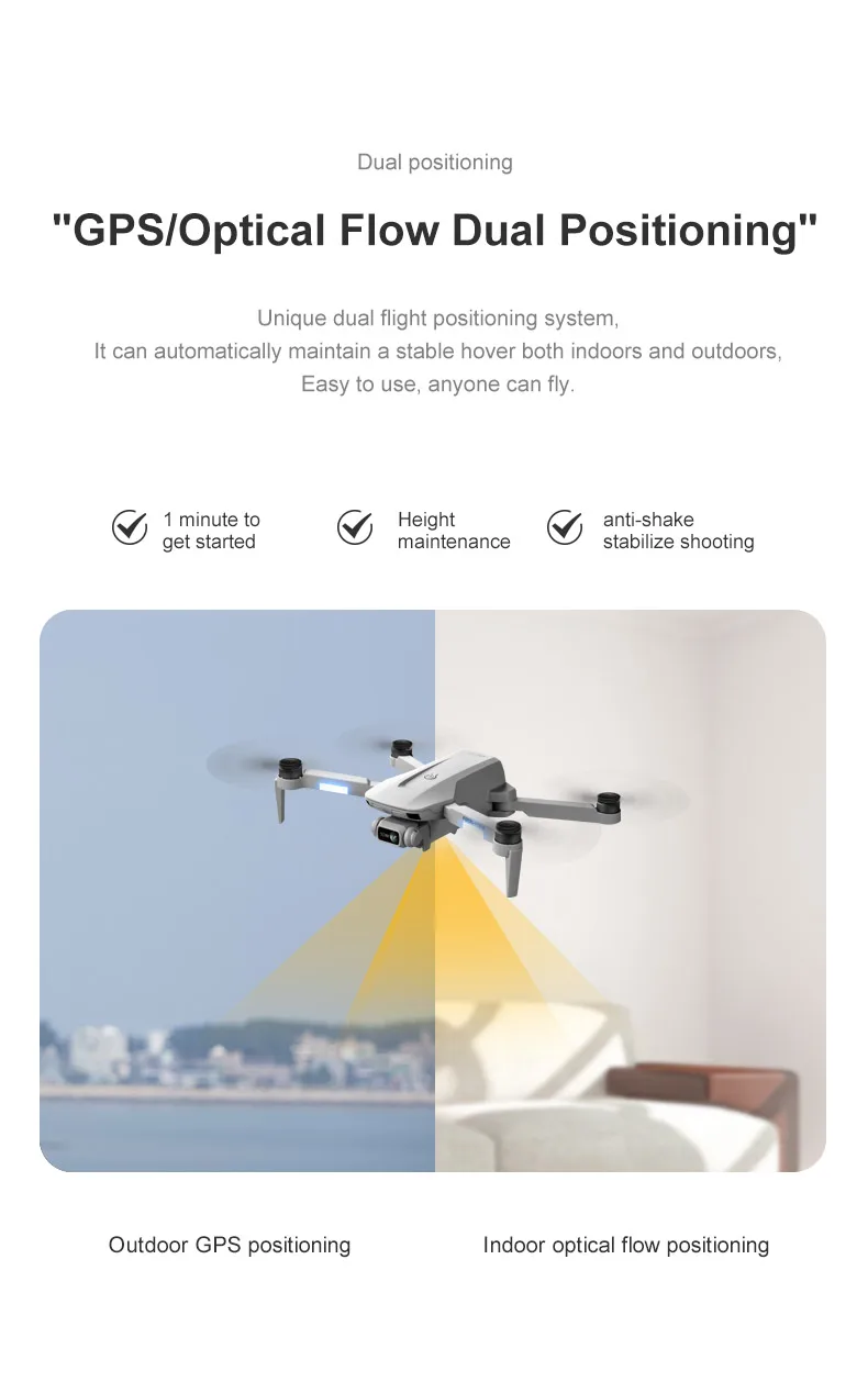 subbt F8 Drone 6k Profesional GPS 5G HD Camera 2000m Image Transmission Brushless Motor Can Foldable RC Drone FPV Quadcopter Toy rc wifi camera