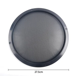 High-Grade Speaker Net Cover with Plastic Frame and Metal Wire Grilles for Car and Home Audio Systems (27.5cm)