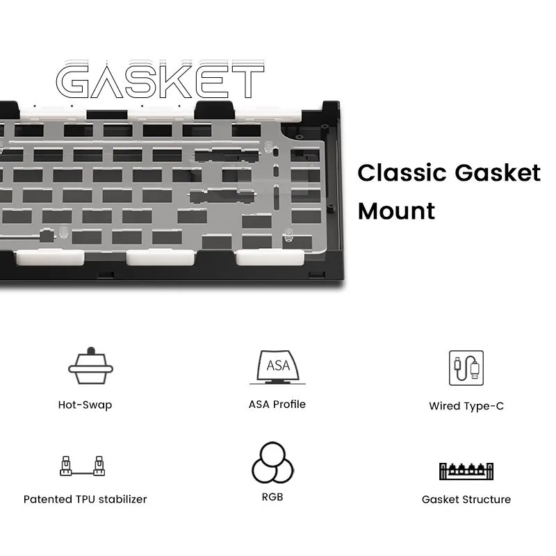 Akko 5075b plus preto & ciano 75% multi-modos swappable quente rgb teclado de jogos mecânico 2.4ghz sem fio/usb tipo-c/bluetooth 5.0