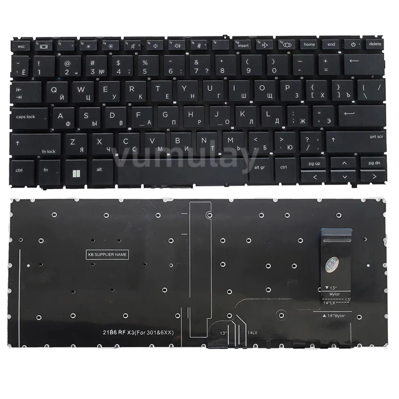 Tastiera Ru Per Hp Elitebook 840 G9 845 G9 840 G10 Notebook Layout Russo Senza Retroilluminazione