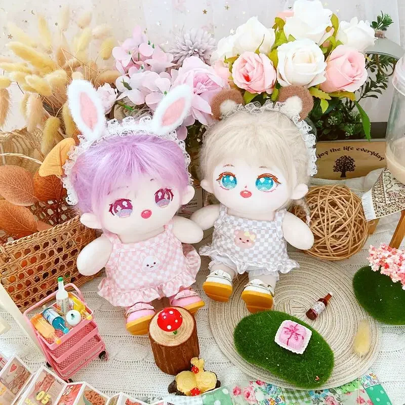 

20cm Cotton Baby w/Clothes Idol Star Dolls Cute Stuffed Customization Figure Toys Cotton Baby Doll Plushies Toys Fans Collection