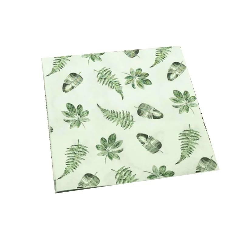 10/20pcs/Pac 2-Ply Napkins Ins Wind Leaves Models Colourful Printing Napkins Restaurant Hotel Party Square Folding Paper