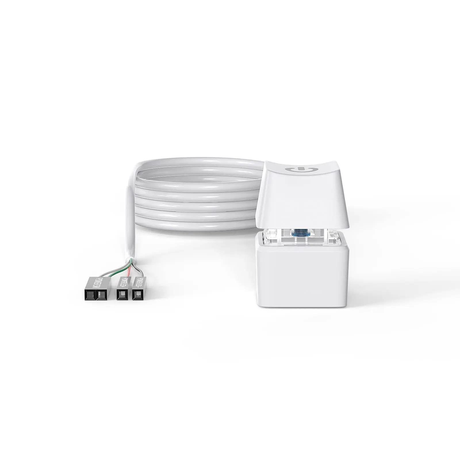 Power Cable Pc Power Button Cable Computer Power Button Cable Connector Extension Cable Power Cable Extension Computer Desktop Switch 1.8m LED Lights PC Motherboard External Start Power OnOff Button