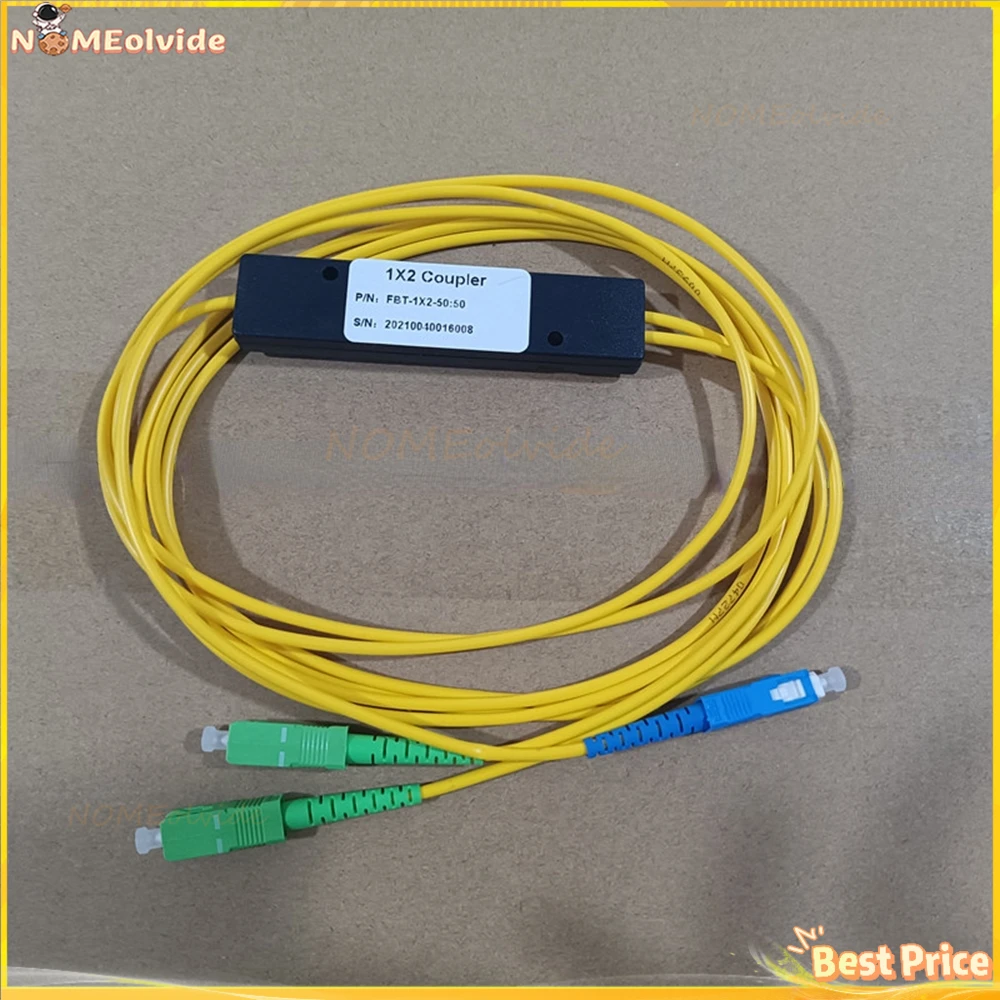 

5-10pcs/lot 1X2 SC/UPC SC/APC PLC Singlemode Fiber Optical Splitter FTTH PLC Fabrica Esse Splitter Box SM PLC 1x2 SC/UPC