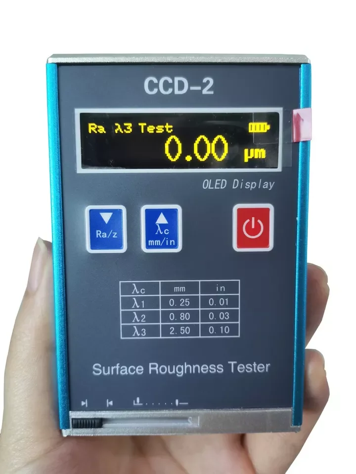 Digital Surface Roughness Tester Profilometer For Metal Non-Metal Ra Rq Rz Rt Error &plusmn;15% Battery 3.7V Li Ra 0.05-10.0 Rz 0.1-50