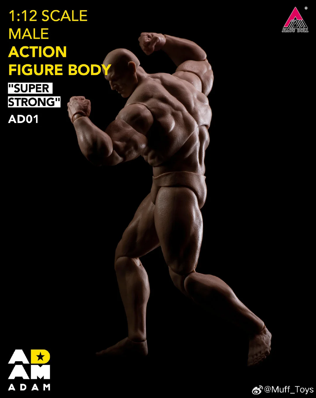 MUFF TOYS 1/12 ADAM 01 Strong Muscle Joint Body 17.2CM Male