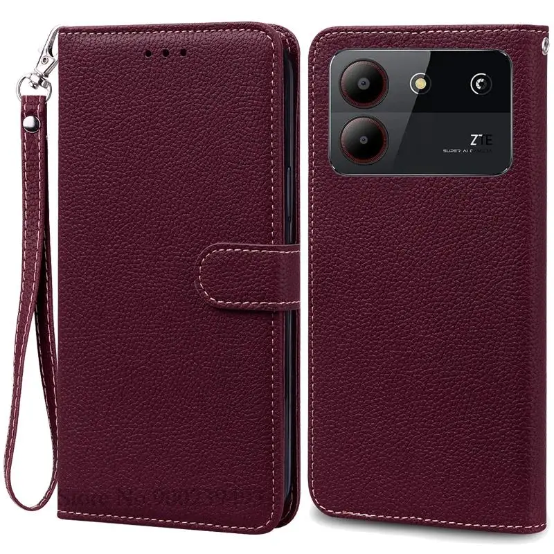 Elegant Leather Wallet Flip Case - Premium Phone Cover with Bumper Protection