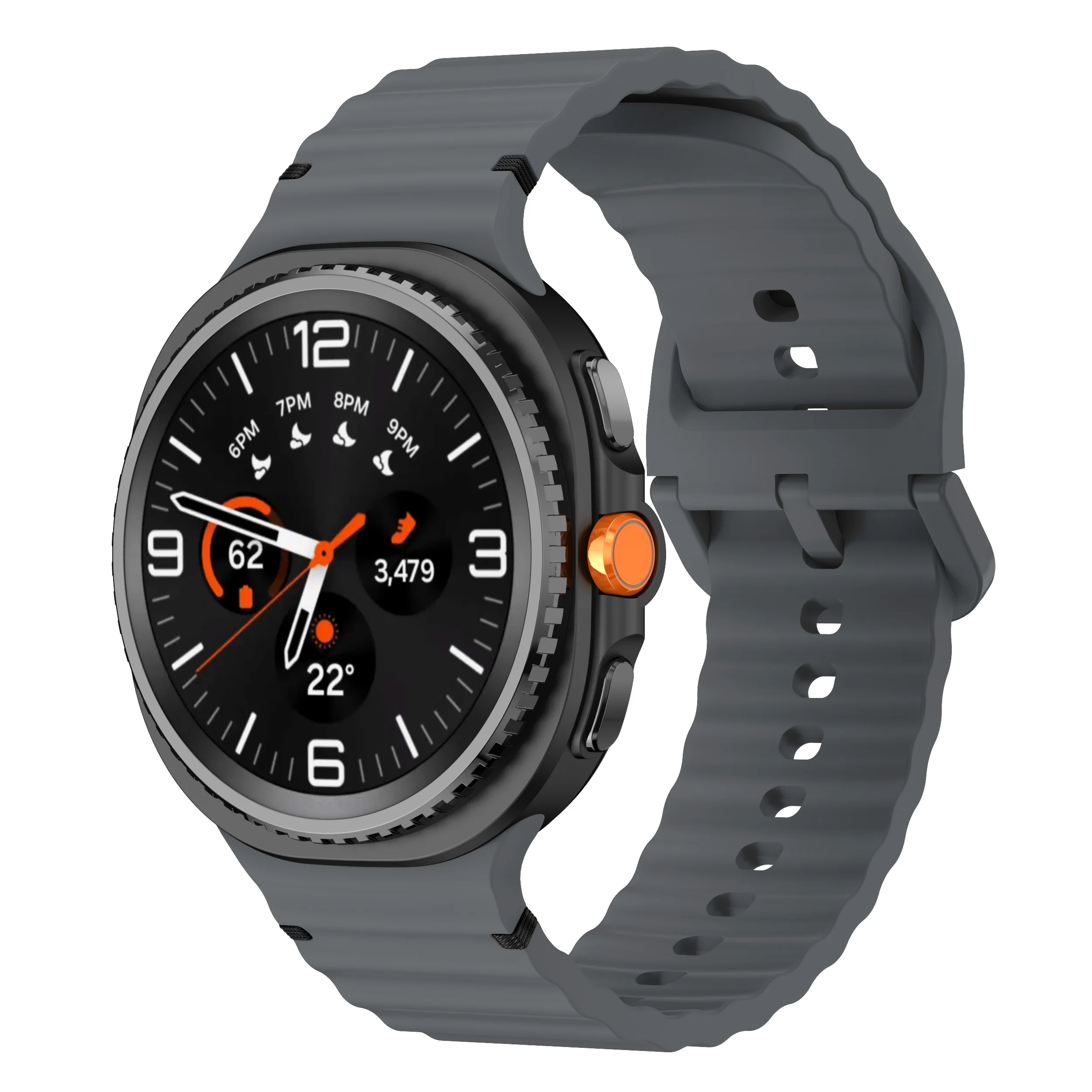 Sport Silicone Band for Galaxy Watch 8 - No-Gap Design Bracelet