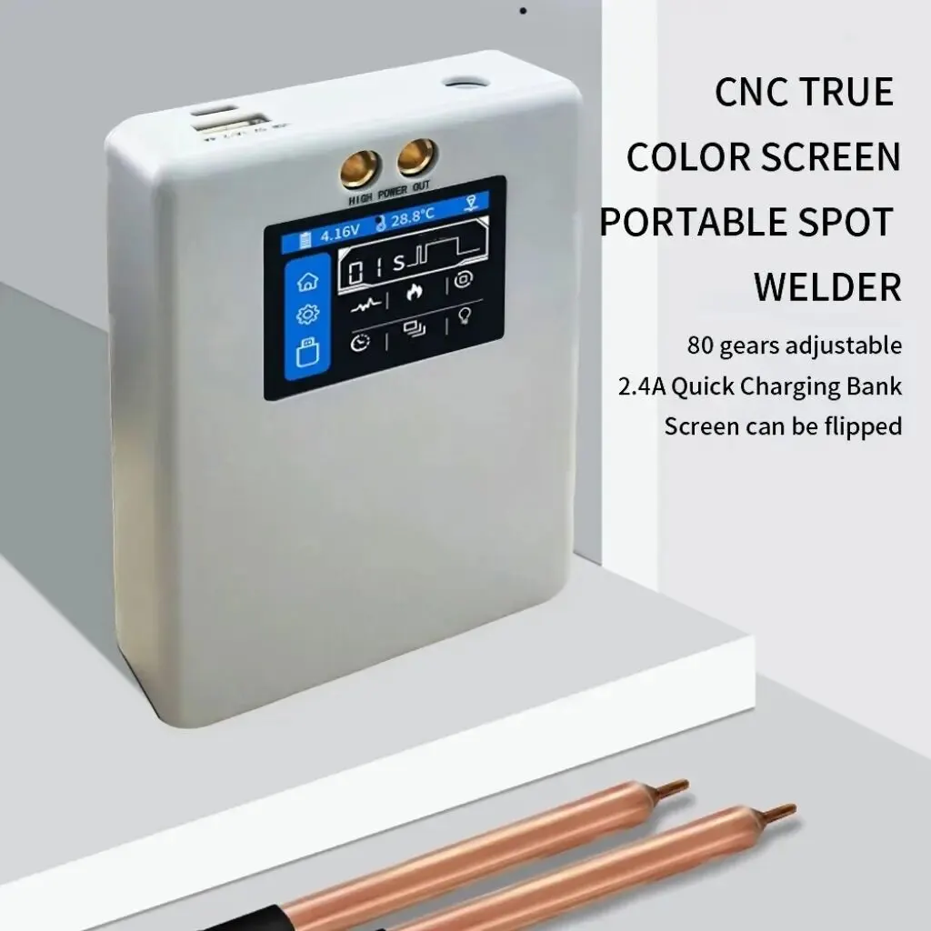 CNC True Colour Screen Portable Spot Welder 2.0 Inch HD Professional LED Lighting 18650 Lithium Battery DIY Complete Kit 5