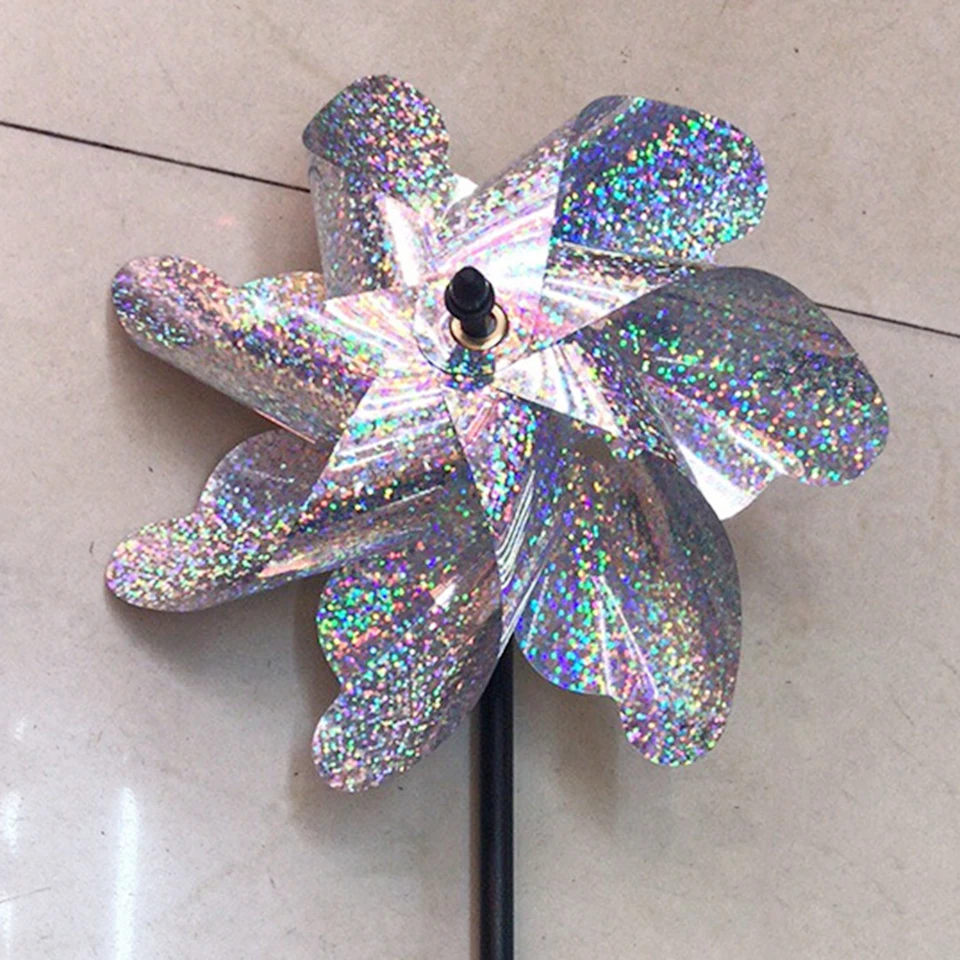 Reflective Bird Repeller Windmill Spinner for Garden