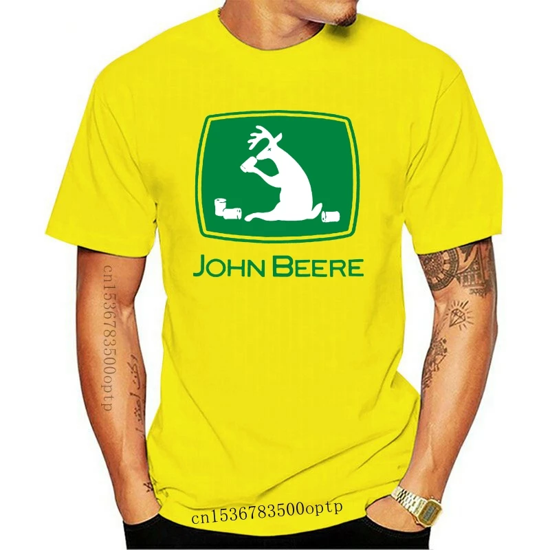 Мужская одежда футболка John Beere винтажная крутая Подарочная с пародией Deere 235 |