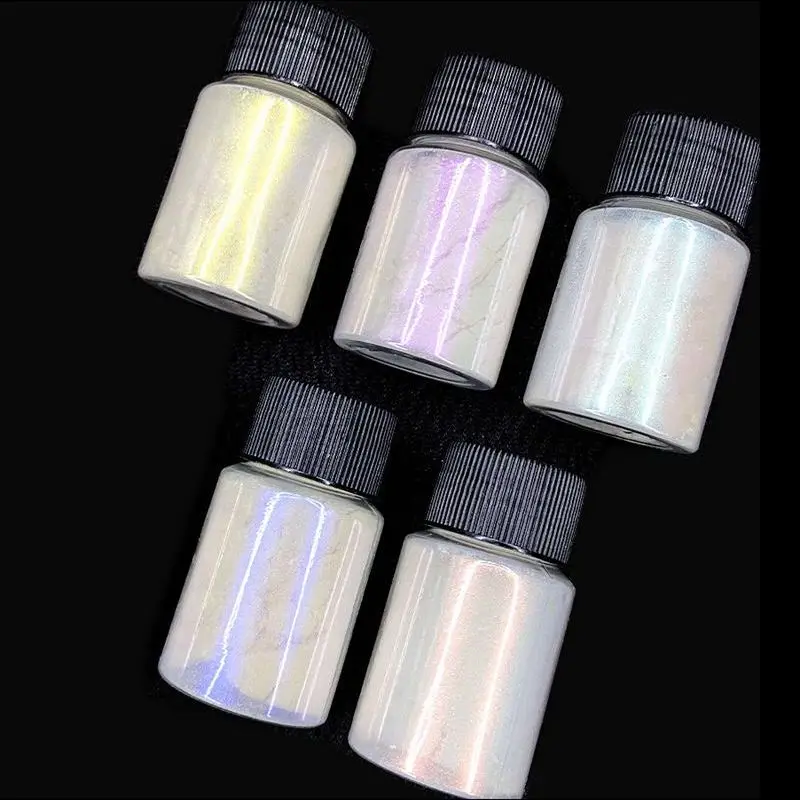 Mica Powder Color Shift Pigment Powder Reflective Powder Automotive Paint Pigment Powder Sparkly Gold Chrome Pearl Mica Powder Cosmetic Grade Epoxy Resin Car Paint Eyeshadow Soap Manicure-Shiny Pearlizer