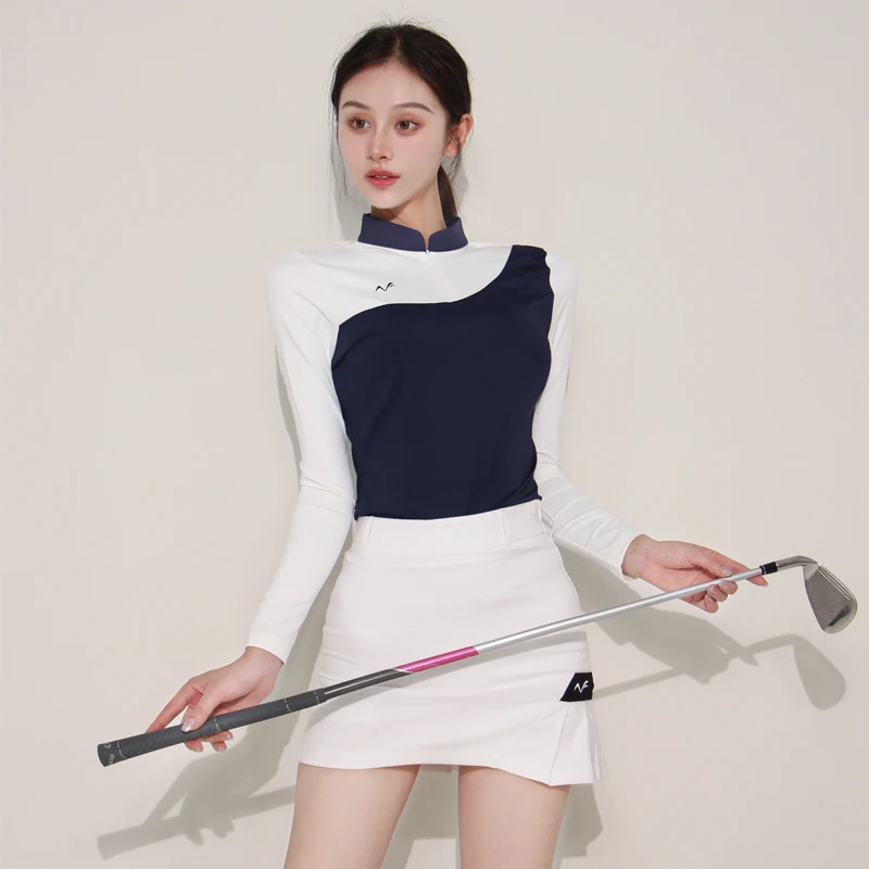 Autumn New Golf Women's Clothing Slim Fit, Slimming, Wrinkle Resistant, High-quality and Versatile Outdoor Leisure Sports