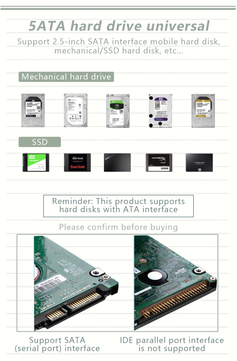 UTHAI T46 New mobile HDD Enclosure USB 3.0 SATA2.5 inch Notebook Tape External External Transparent Hard Disk Box box hdd external 2.5