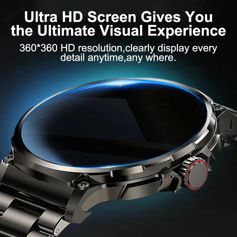 New 710 Mah Big Battery 1.85Inch Ultra HD Display Men smartwatch GPS Sport Track HD Bluetooth Call For Huawei Xiaomi Smart Watch 4