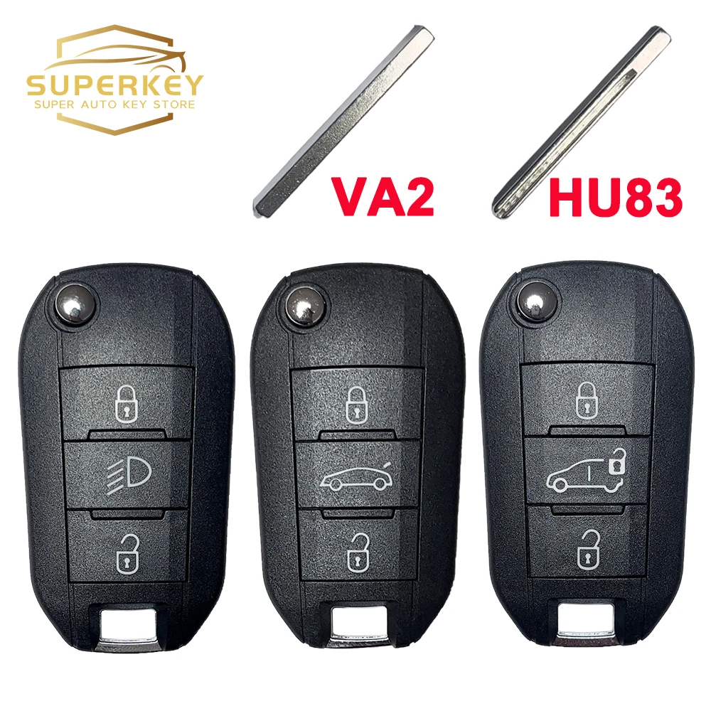 SUPERKEY Flip Remote Car Key Shell Case For Citroen Aircross C3 C4 C5 superkey-flip-remote-car-key-shell-case-for-citroen-aircross-c3-c4-c5