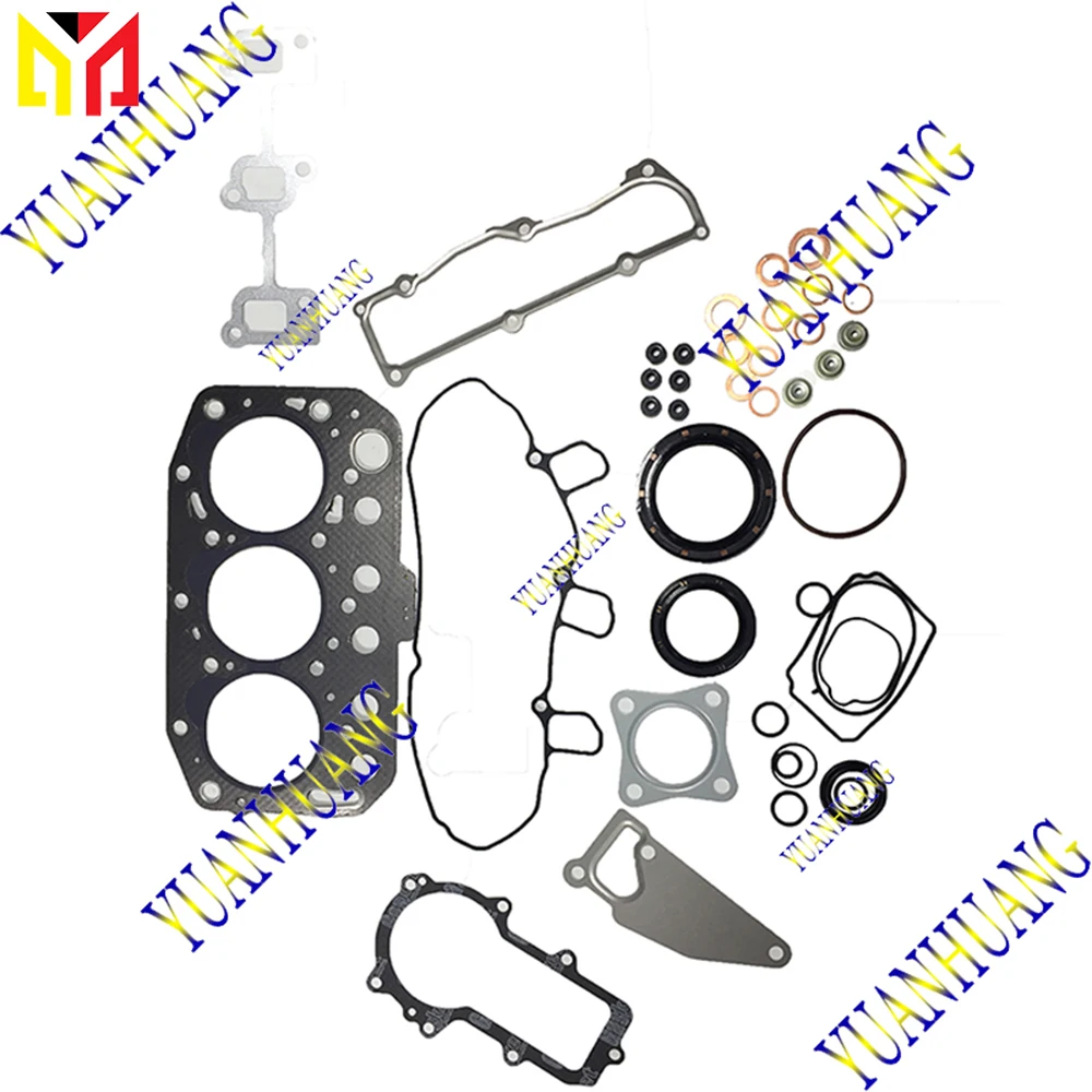 

3TNV70 Engine Full Gasket Kit Overhual Set For Yanmar Excavator Tractor Diesel Cylinder Head