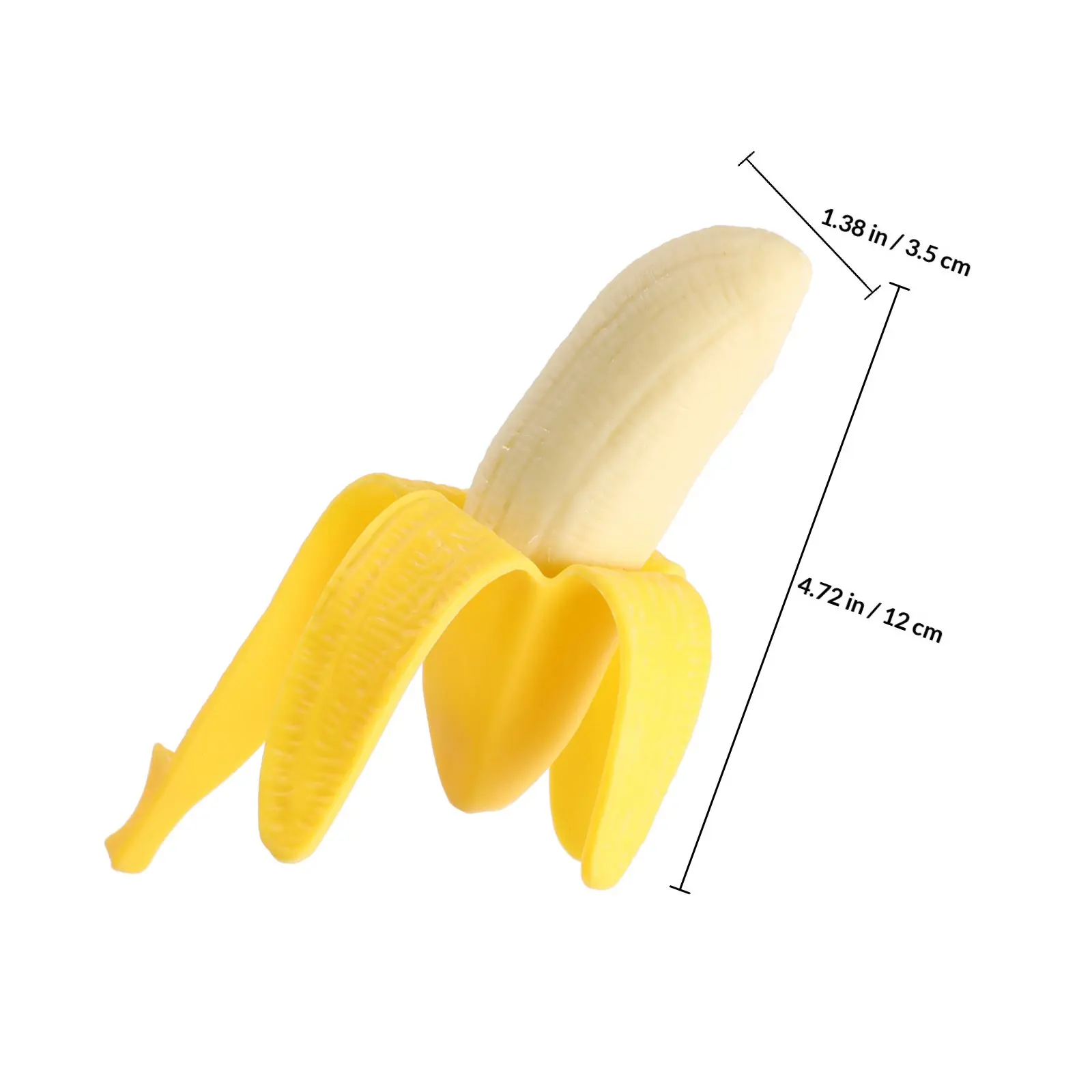 껍질 벗긴 바나나 장난감, 스트레스 해소용 스퀴시, 재미있는 피젯, 릴렉세이션, 만우절 장난, 재미있는 선물, 바나나 장난감