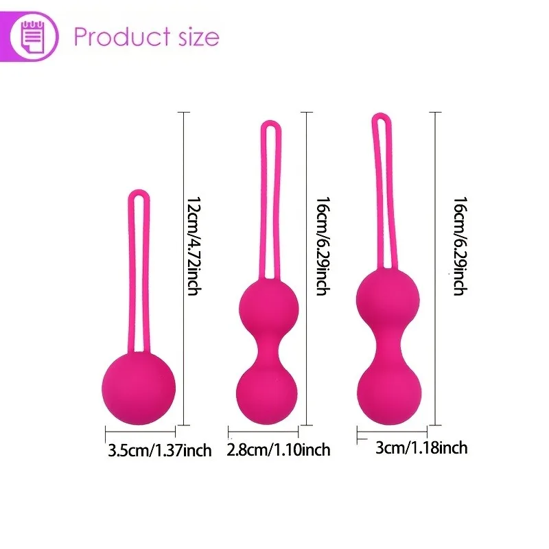 Kegel Balls Tighten Vagina Muscle Trainer for Women Pelvic Floor Muscles Strengthen Adult Silicone Sex Toys