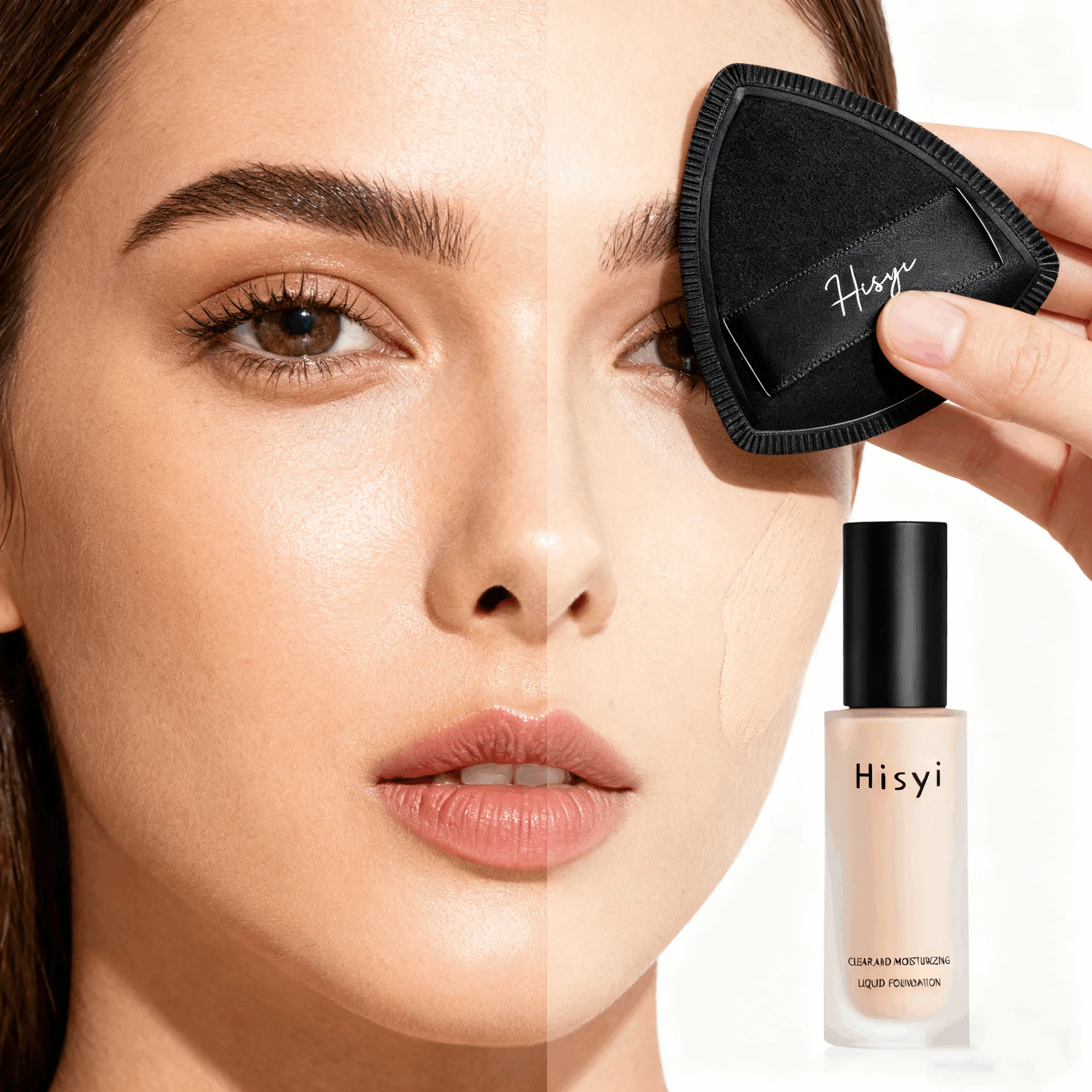 HISYI Moisturizing contour foundation whitening waterproof and sweat-proof makeup concealer long-lasting makeup cosmetics