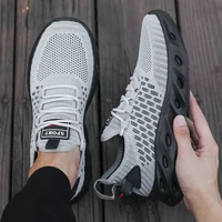 Soft Soled Men's Running Shoes Summer Breathable Anti-Odor Mesh Sports Shoes 2025 New Outdoor Walking Training Tennis Sneakers