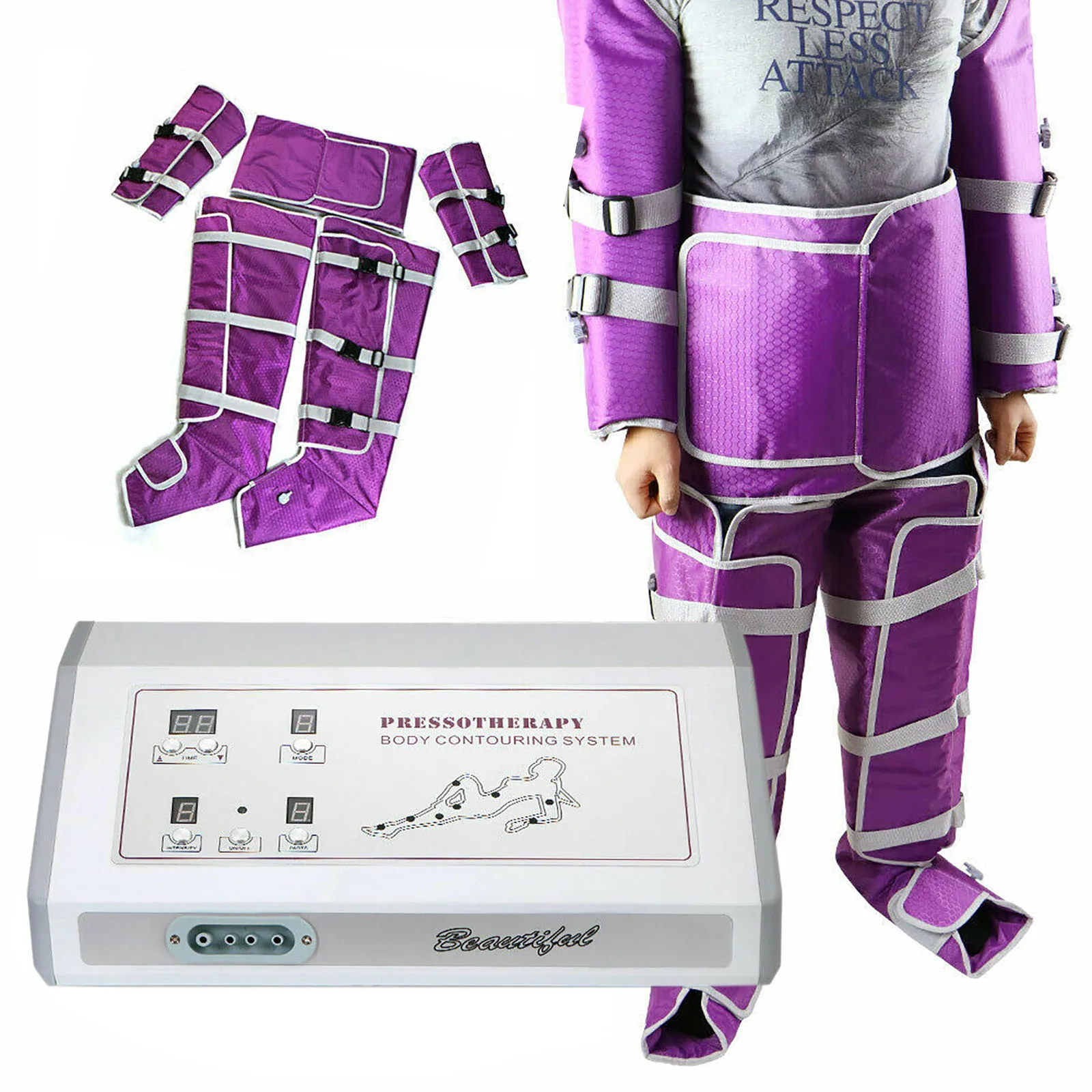 Pressotherapy Air Pressure Machine Slimming Suit Body Slimming Beauty Massager Pump Leg Wraps Foot Ankles Socks Detoxification massage tool,muscle massager,foot massage socks