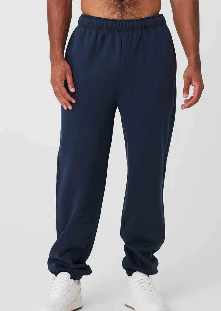Sporthose mit Beinbündchen, Fitness- und Freizeithose, bequeme und vielseitige Hose, Fleece für Männer und Frauen – Detail 5