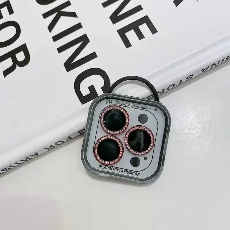 Glitter Diamond Camera Lens Protector - Premium Back Cover Lens Ring Glass