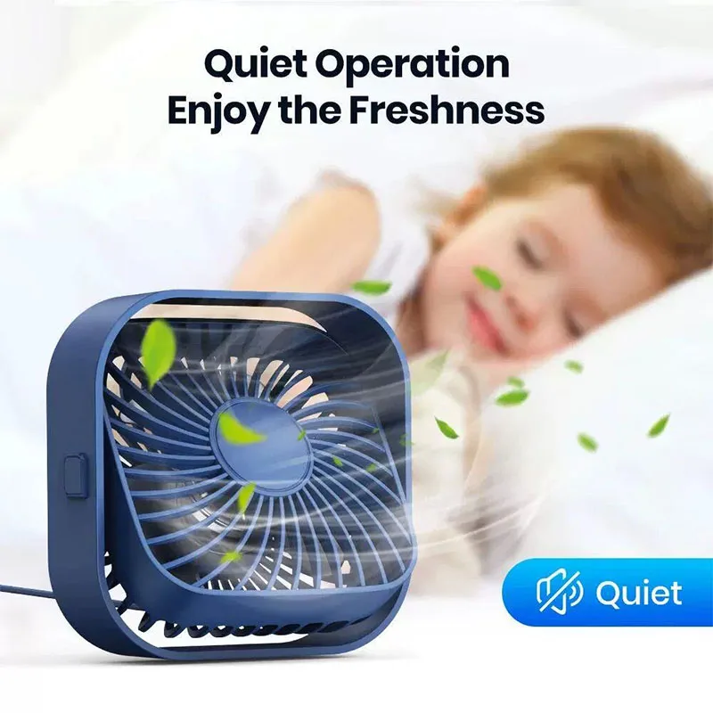 Desktop small fan natural air mini portable usb charging office desk silent handheld fan cooling fan gaming cooling fan