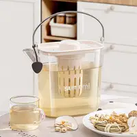 1200ml Water Bottle Stainless Steel Water Jug with Scale Silicone Spout Bpa Free Filtered Dispenser for Juice Tea Coffee Drinks 5