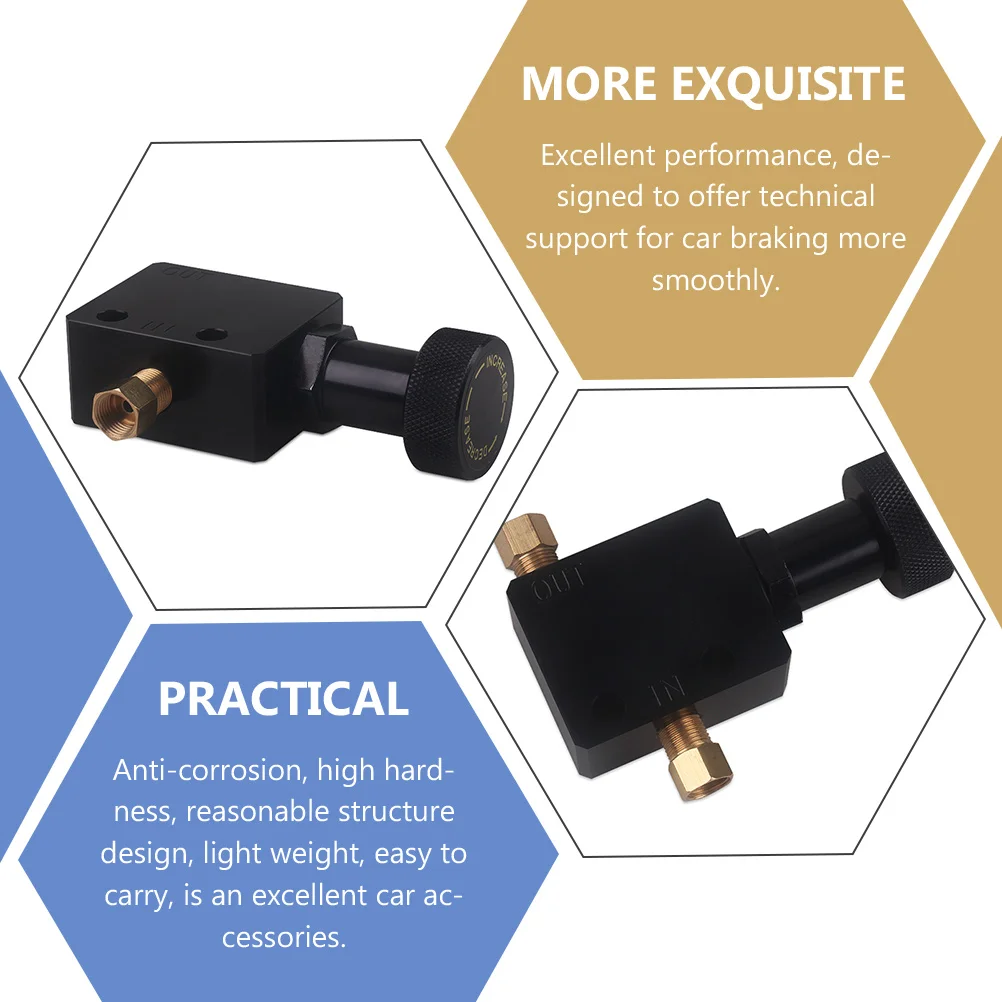 Brake Lock Brakes Proportioning Valves Manual Regulator Line Car Aluminum Pressure Adjustable Auto Alloy Copper Holder