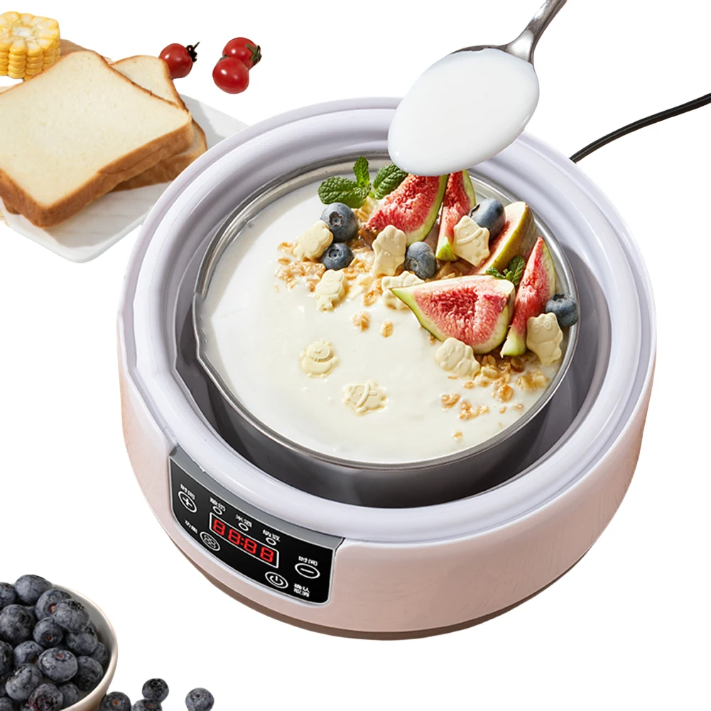 1.2L Automatic Yogurt Maker Constant Temperature Household Natto Maker Low Noise Multi-Function Yogurt Machine for Home Kitchen