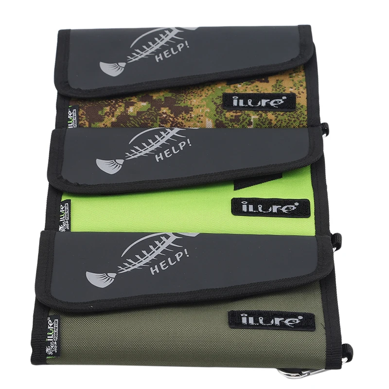 Soft Fishing Bag With Artificial Baits In Waterproof Canvas With