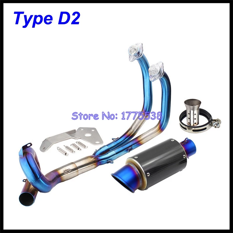 For Yamaha FZ07 2015-2017 MT07 2018-2020 XSR700/XTRIBUTE 16-24Tracer 700/GT TRACER 7/GT 2021-2023 Motorcycle Exhaust Full System - Image 6