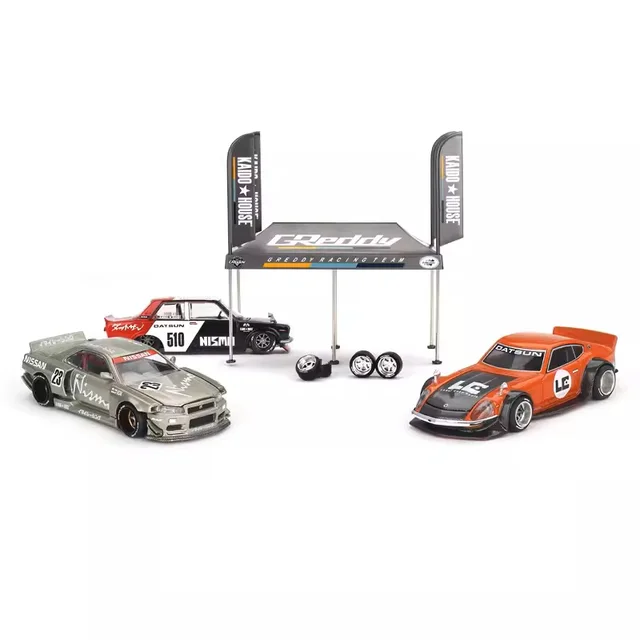 Kaido House x MINI GT FairladyZ Datsun 510 R34 Police R33 EF