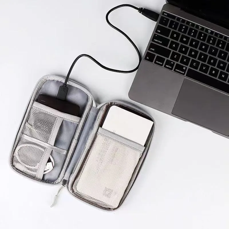 Borsa da viaggio Custodia portaoggetti Organizzatore portatile in filo Borsa con cerniera Accessori per le vacanze Viaggio da viaggio Indispensabile - immagine 6